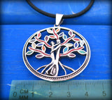 tree of life with lovers couple intwined - valentines jewelry gift
