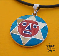 inca sun God pendant from Peru