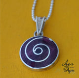 purple pachamama silver necklace, best gift for mothers day